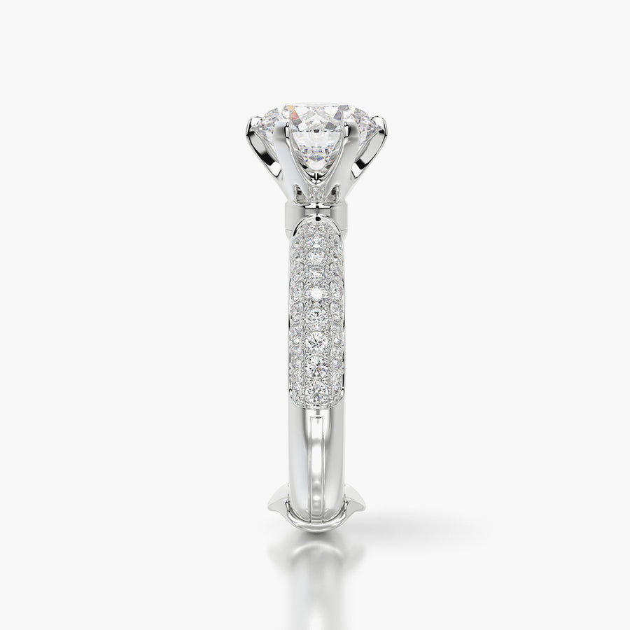 Pave Dome TRing & Classic Six 2.0ct