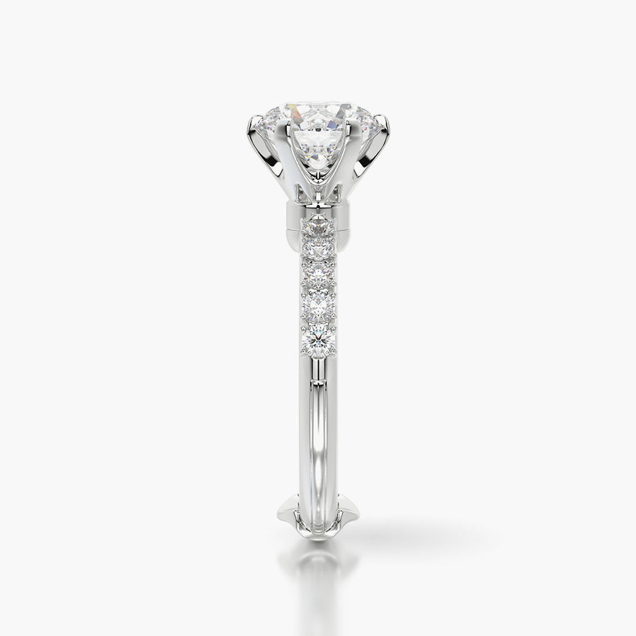 Side Stone TRing & Classic Six 2.0ct