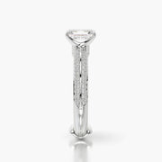 Pave TRing & Emerald Classic 1.0ct