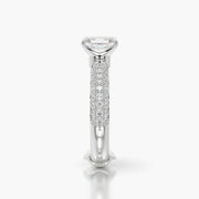 Pave Dome TRing & Emerald Classic 1.0ct