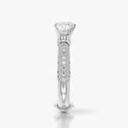 Pave Dome TRing & Heart Fantasy 1.0ct