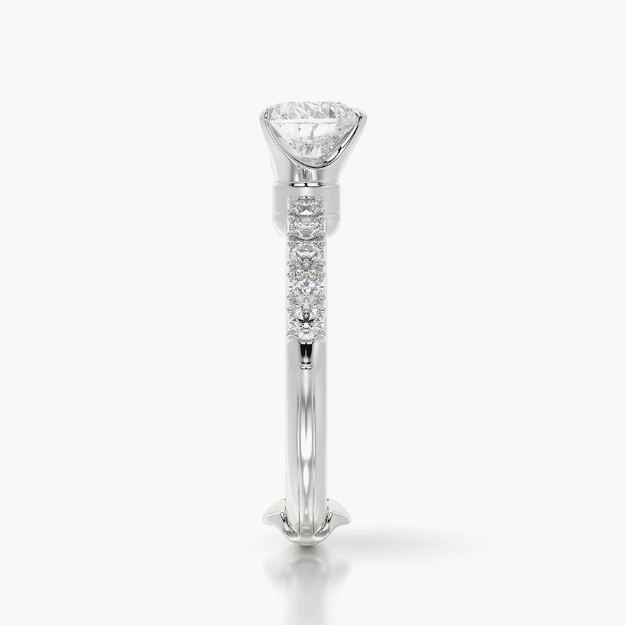 Side Stone TRing & Heart Fantasy 1.0ct