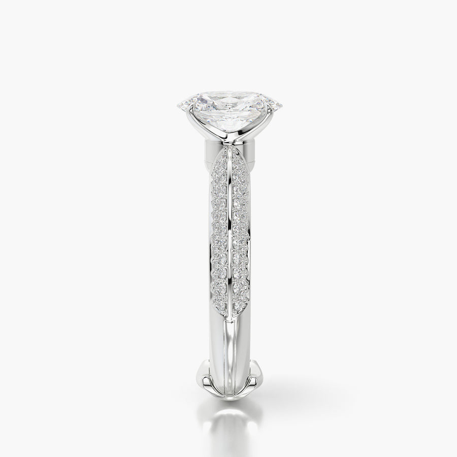 Pave TRing & Oval Classic 1.0ct