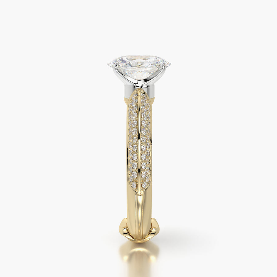 Pave TRing & Oval Classic 1.0ct