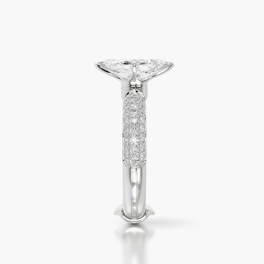 Pave Dome TRing & Marquise Fantasy 1.0ct