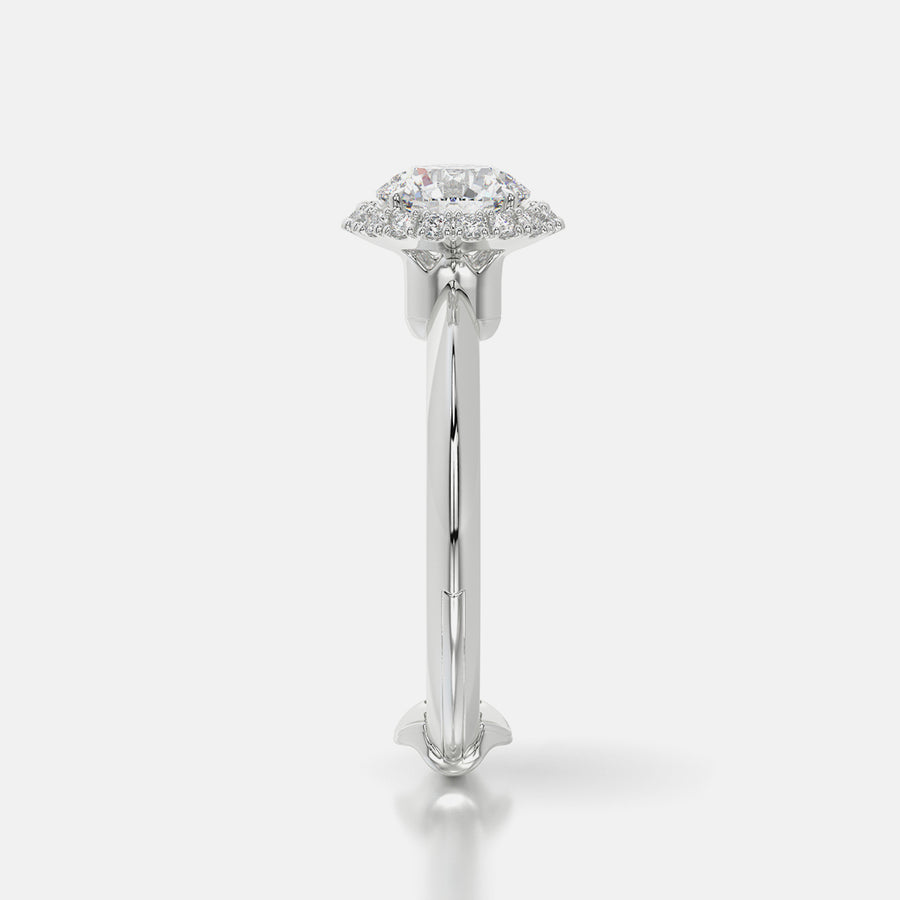 Classic TRing & Round Halo 1.0ct