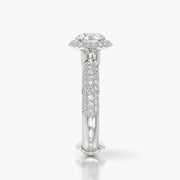 Pave Dome TRing & Round Halo 1.0ct