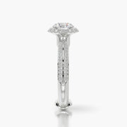 Pave TRing & Round Halo 1.0ct