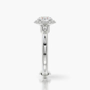 Rounded TRing & Round Halo 1.0ct