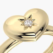 Rounded TRing & Charm Heart