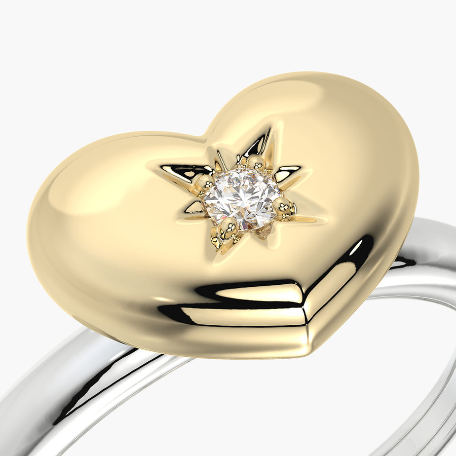 Rounded TRing & Charm Heart