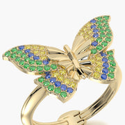 Classic TRing & Charm Golden Butterfly