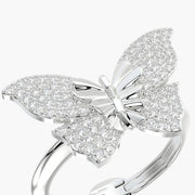 Classic TRing & Charm Diamond Butterfly