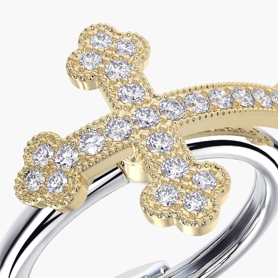 Rounded TRing & Charm Cross