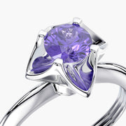 Classic TRing & Charm Tanzanite flower