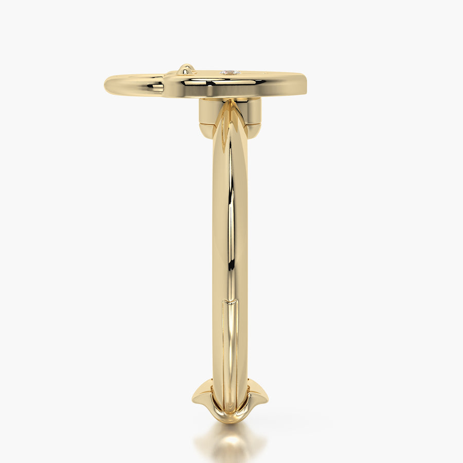 Classic TRing & Charm The heart lock