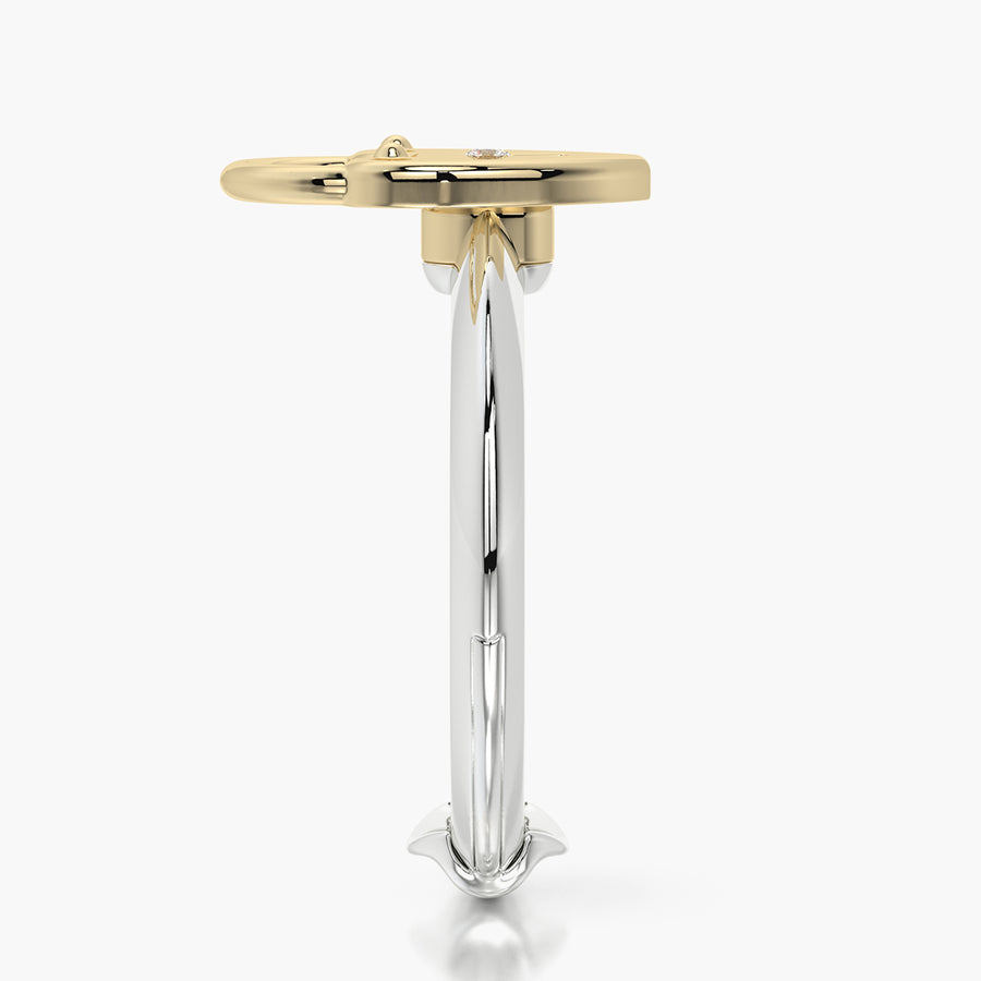 Classic TRing & Charm The heart lock