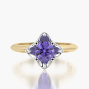 Classic TRing & Charm The Tanzanite flower