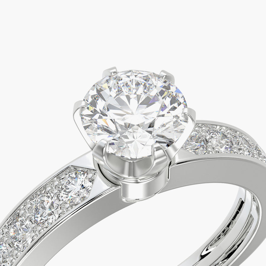 Channel Set TRing & Classic Six 0.7ct