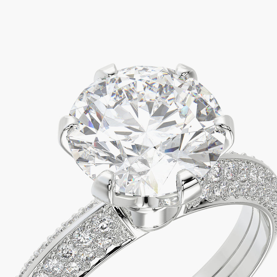 Pave TRing & Classic Six 2.0ct