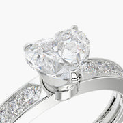 Channel Set TRing & Heart Fantasy 1.0ct