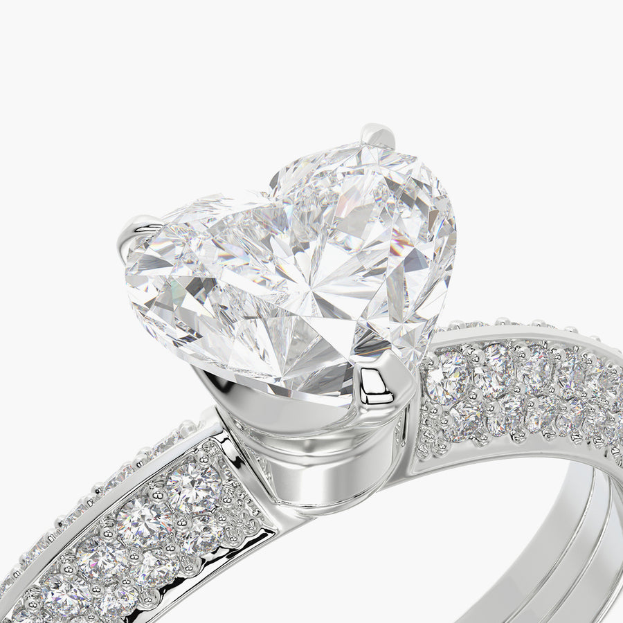 Pave TRing & Heart Fantasy 1.0ct