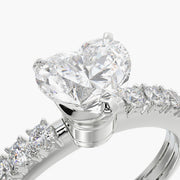 Side Stone TRing & Heart Fantasy 1.0ct