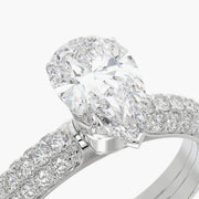 Pave Dome TRing & Pear Fantasy 1.0ct