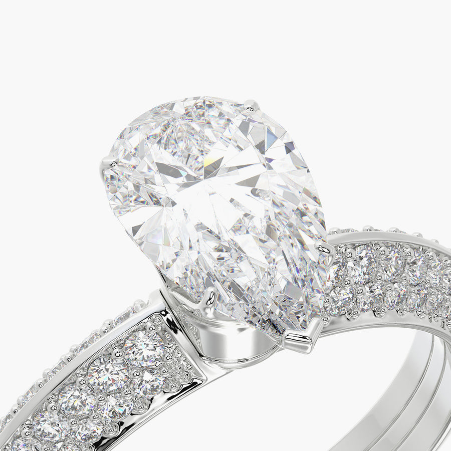 Pave TRing & Pear Fantasy 1.0ct