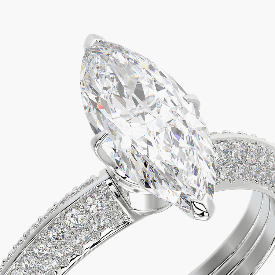 Pave TRing & Marquise Fantasy 1.0ct
