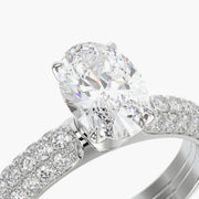 Pave Dome TRing & Oval Classic 1.0ct