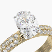 Pave Dome TRing & Oval Classic 1.0ct