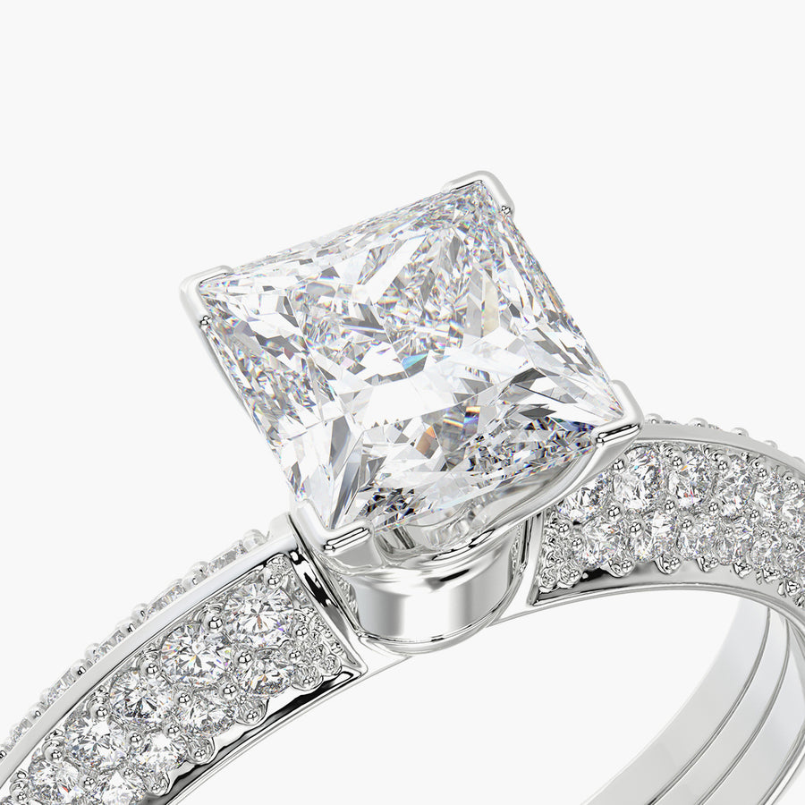 Pave TRing & Princess Fantasy 1.0ct