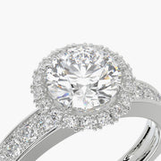 Channel Set TRing & Round Halo 1.0ct