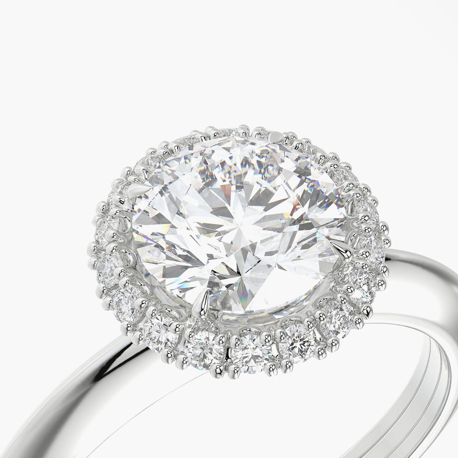 Classic TRing & Round Halo 1.0ct