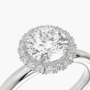 Rounded TRing & Round Halo 1.0ct