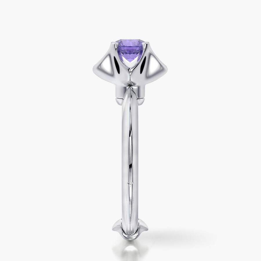 Classic TRing & Charm Tanzanite flower