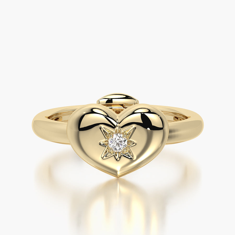 Rounded TRing & Charm Heart