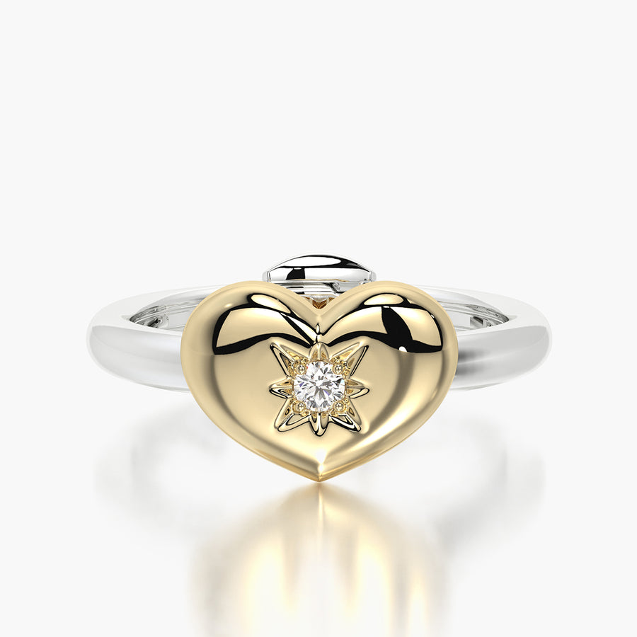 Rounded TRing & Charm Heart