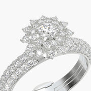 Pave Dome TRing & Сharm The diamond sun