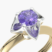 Classic TRing & Charm The Tanzanite flower