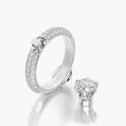 Pave Dome TRing & Classic Six 1.0ct