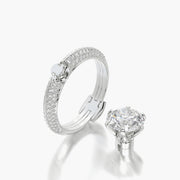 Pave TRing & Classic Six 2.0ct