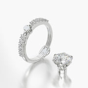 Side Stone TRing & Classic Six 2.0ct