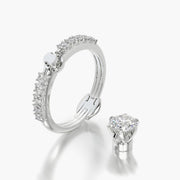 Side Stone TRing & Classic Six 0.7ct