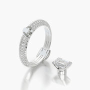 Pave TRing & Emerald Classic 1.0ct