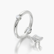 Rounded TRing & Emerald Classic 1.0ct