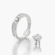 Channel Set TRing & Heart Fantasy 1.0ct