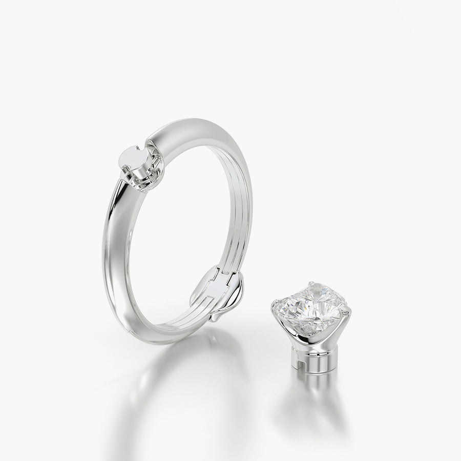 Classic TRing & Heart Fantasy 1.0ct