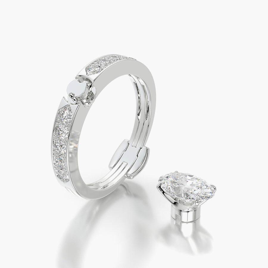 Channel Set TRing & Oval Classic 1.0ct